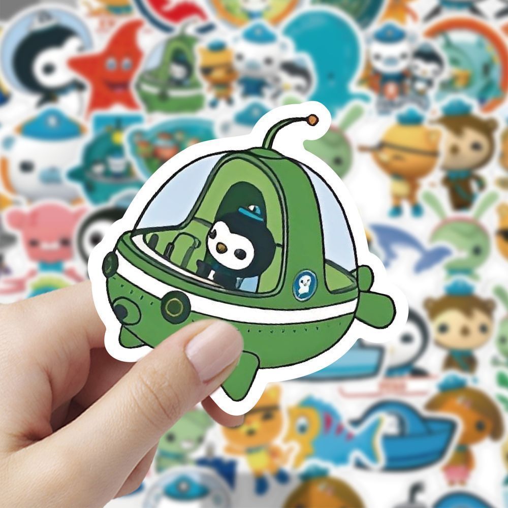 180张海底小纵队卡通动画片人物趣味贴纸手账桌面diy装饰防水贴画