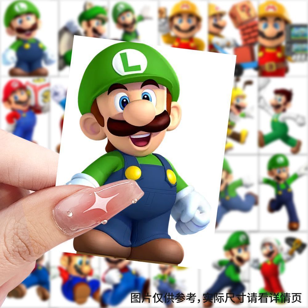 超级马里奥贴纸卡通游戏人物创意周边贴画diy手机电脑笔记本装饰