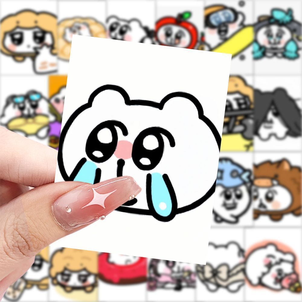 爆款奇米蛋头像贴纸可爱小众装饰手机水杯笔记本行李箱防水贴画