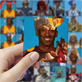 120贴王者荣耀九门表情贴纸搞笑沙雕抽象科比手机装饰防水diy贴画