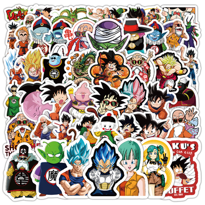 七龙珠贴纸孙悟空布尔玛雅木茶龟