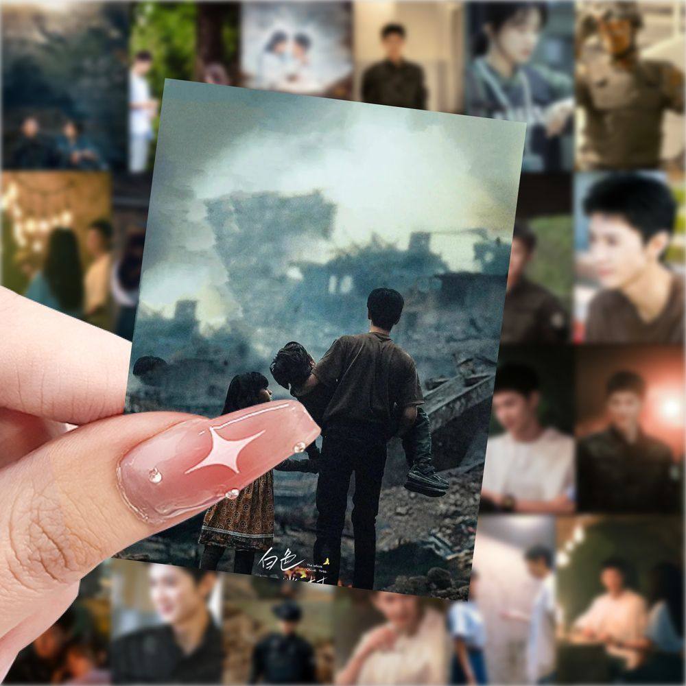 188张白色橄榄树壁纸贴纸陈哲远梁洁电视剧贴画笔记本行李箱贴纸