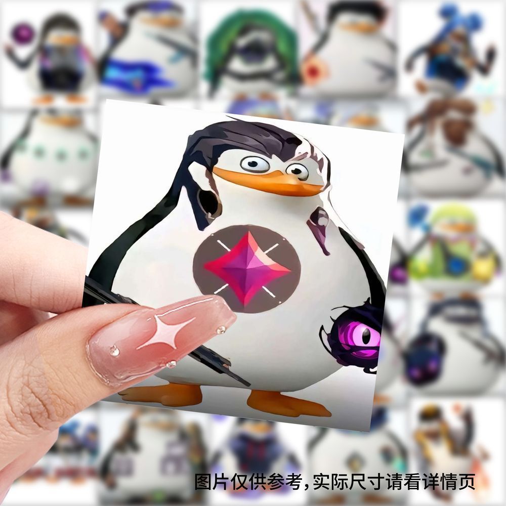 爆款无畏契约企鹅人贴纸创意装饰手机水杯行李箱笔记本防水贴画