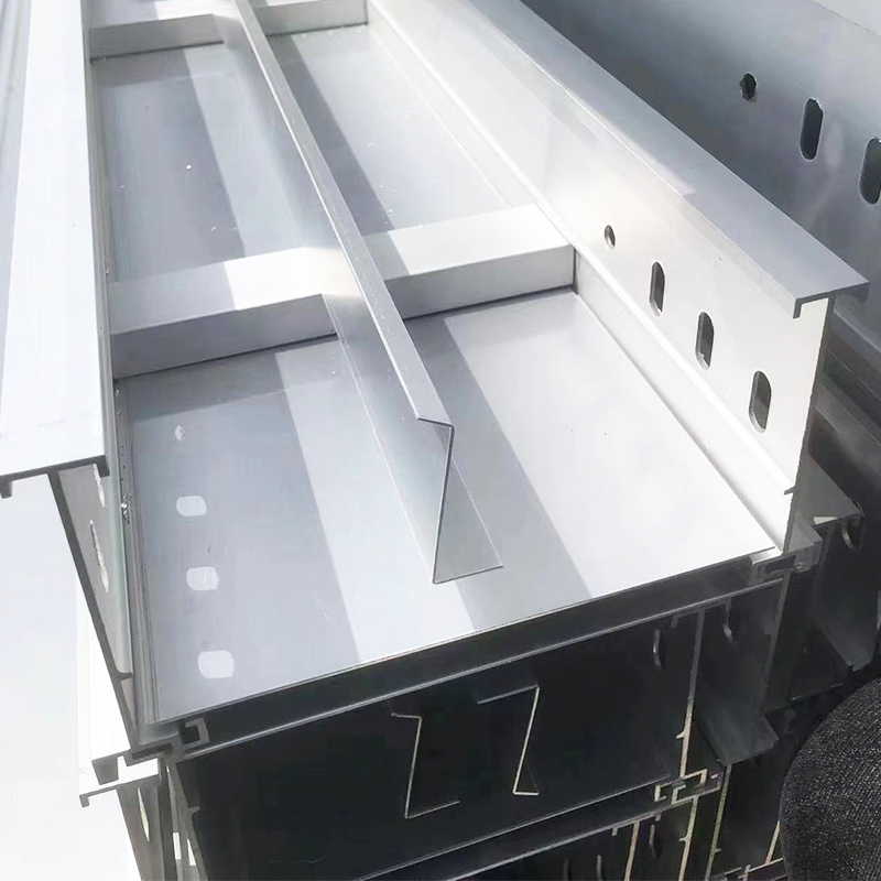 铝合金铝型材电缆桥架大跨距电缆线槽喷塑热侵锌不锈钢明装明线