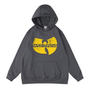 东海岸嘻哈饶舌说唱武当派wu-tang衣服秋冬连帽加绒卫衣男女帽衫