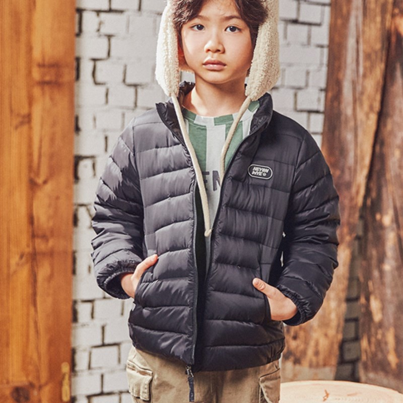 轻薄款羽绒服大童90绒男童羽绒服立领90绒大码170~175cm羽绒外套