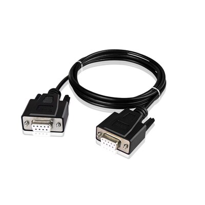 力特 9孔转9孔RS232串口 COM 23交叉线 直连 DB 9针 延长线母对母