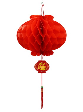 小纸灯笼挂饰过新年树上户外元旦布置结婚春节装饰大红吊灯中国风