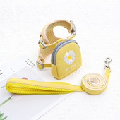 狗狗牵引绳背心式 胸背带自背包防挣脱泰迪小型犬外出狗绳遛狗狗链