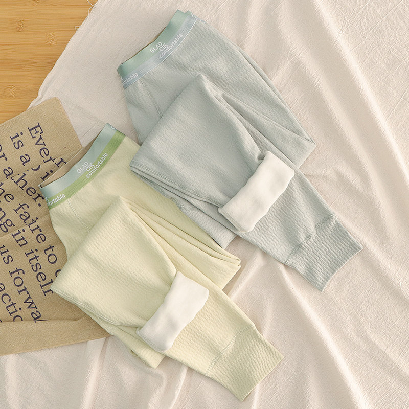 秋裤保暖裤男款秋冬季加绒加厚防寒打底裤纯棉透气男生内穿棉毛裤