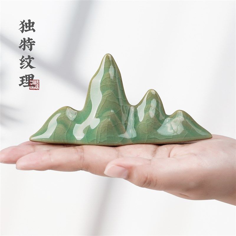 耘籍阁陶瓷笔搁书法专用毛笔笔山笔架山文房四宝笔托架托桌面摆件,文具电教/文化用品/商务用品,笔搁,淘宝优惠券,粉丝福利购,淘宝优惠卷