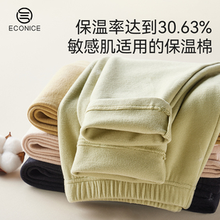 秋冬季 女士秋裤 内穿棉裤 加绒加厚紧身棉毛裤 纯棉纱线打底保暖线裤