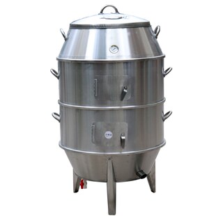 烧烤桶木炭黄泥叫花鸡烧烤缸洪七公烤炉不锈钢窑鸡童子鸡专用烤箱