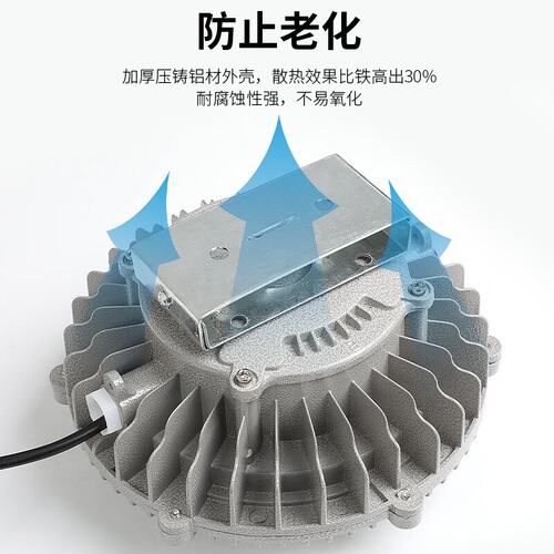 华荣防爆吸顶灯 led 100w隔爆型36W圆形变电站配电仓库化工厂房