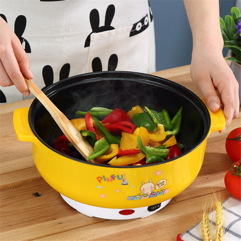 多功能电煮锅不粘锅两用一体锅学生低功率宿舍锅家用电蒸锅2-6人