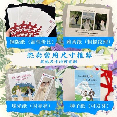 婚礼感谢卡定制餐盘祝福答谢卡席位桌卡伴手礼流程卡设计手写贺卡