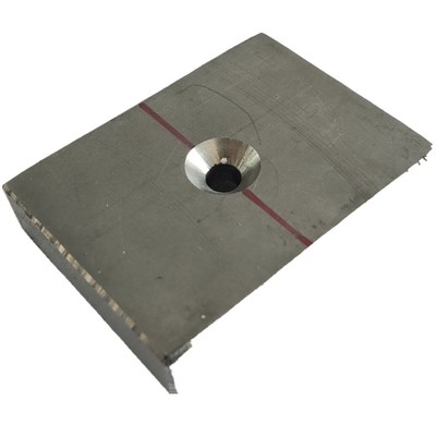 钐钴强磁耐高温150磁铁350吸铁石方形80x60x17---8孔磁石包邮