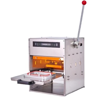 商用锡纸盒金色铝箔餐盒无皱铝箔餐盒外卖专用封口机压膜机不漏汤