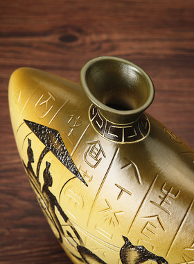 博古架摆件陶艺术创意精致中式仿古禅意酒柜装饰小饰品复古中国风