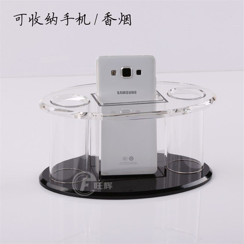 无线话筒架麦克风支架水话筒座KTV亚克力话筒架子桌面手机架收纳