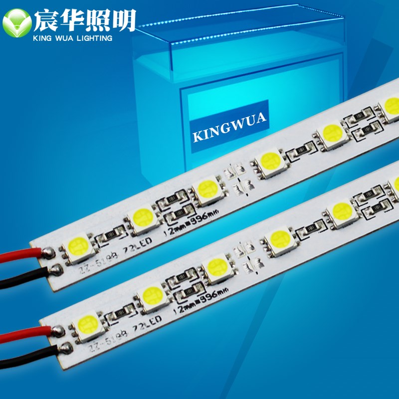 宸华LED灯条贴片5050高亮12V硬灯板72珠手机珠宝展柜照明led灯带