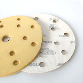 芬兰磨卡6寸干磨砂纸汽车打磨原子灰腻子15孔 21孔干磨机抛光沙皮