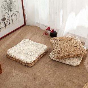 草编蒲团方形加厚坐垫椅垫子榻榻米飘窗国学禅坐跪拜垫禅修打坐垫