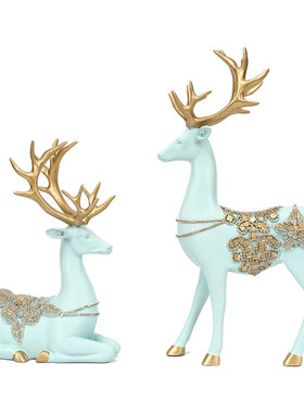 乔迁礼物家居装饰品招财大象鹿摆件桌面摆设钥匙收纳酒柜玄关装饰