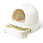 防外溅猫屎盆全封闭式 猫砂盆祛除臭猫厕所特大号抽屉式 気喵 元