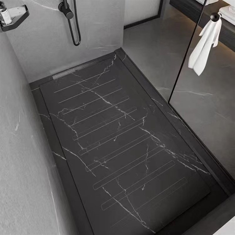 品川定制下沉式岩板淋浴板卫生间防滑地板石冲凉房踏板洗澡脚垫