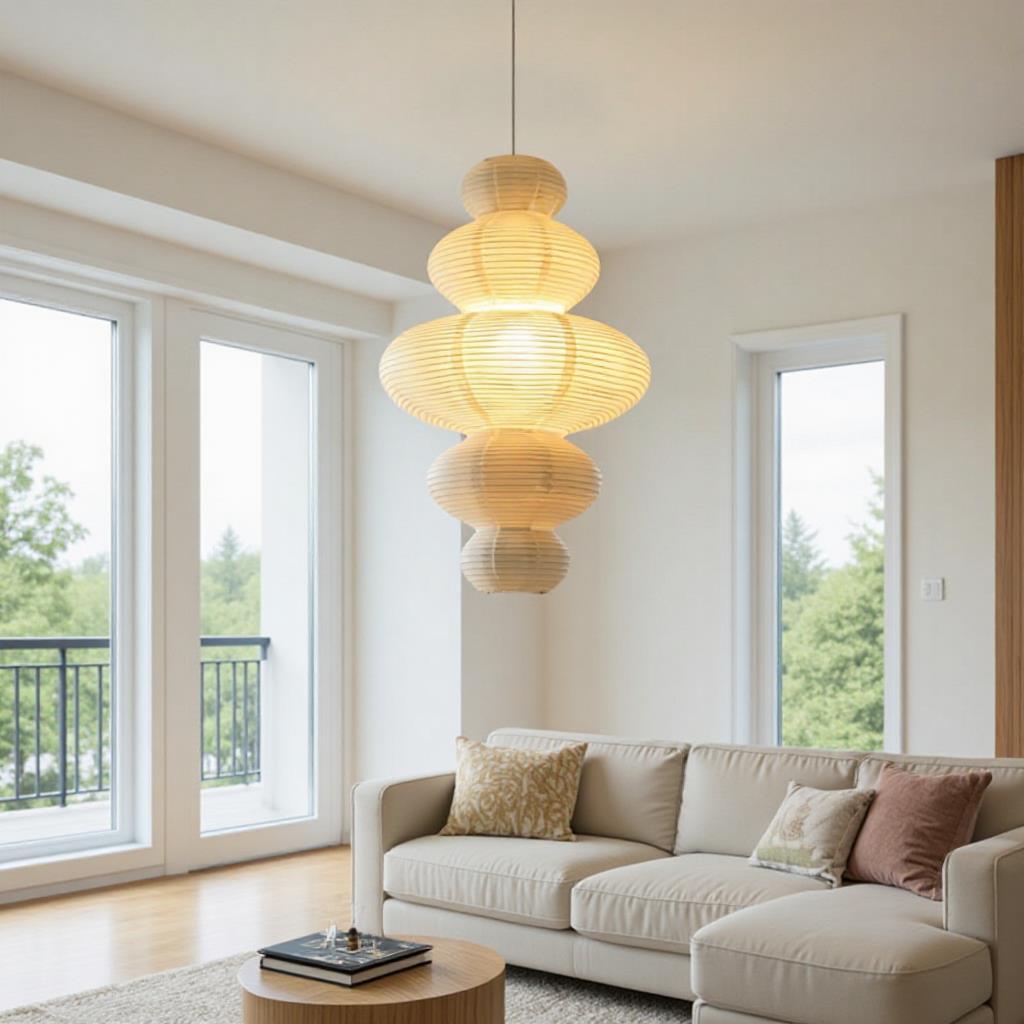 日式宣纸葫芦侘寂风吊灯ins风客厅吧台民宿书房服装店个性氛围灯