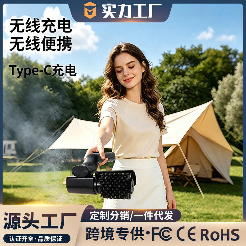 电动烧烤刷滚轮旋转烤炉烤网烤架清洗钢丝刷充电式无线油污清洁刷图片
