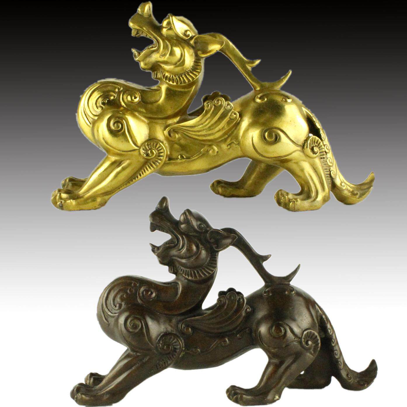 纯黄铜天禄貔貅摆件 开业礼品大号金属工艺品皮丘摆件