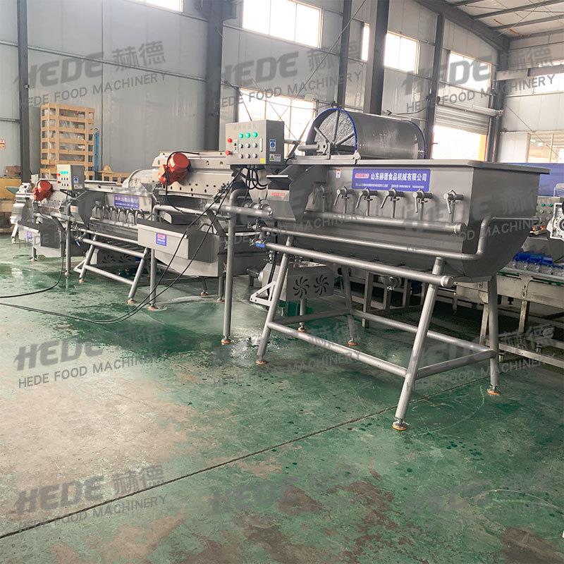 枇杷果涡流清洗机 连续式旋流洗果机 喷淋百香果清洗吹干流水线