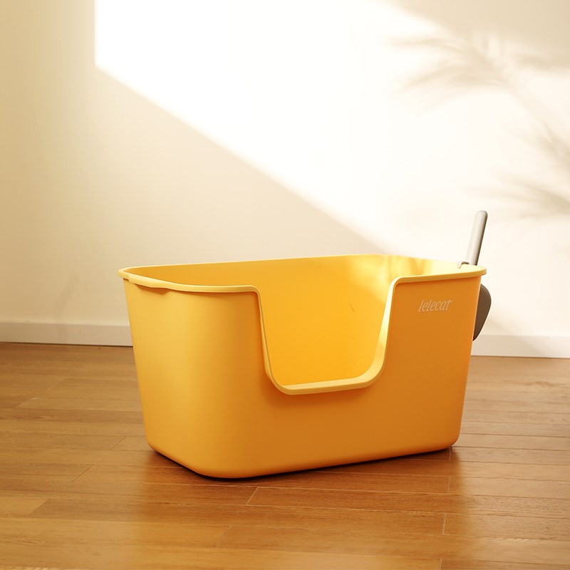 猫咪用品送猫砂铲大号猫砂盆防外溅一体开放式猫厕所特大猫沙盆子