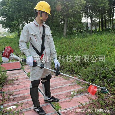 全新小型家用汽油机二冲程背负式多功能除草机1E34F经济款割草机