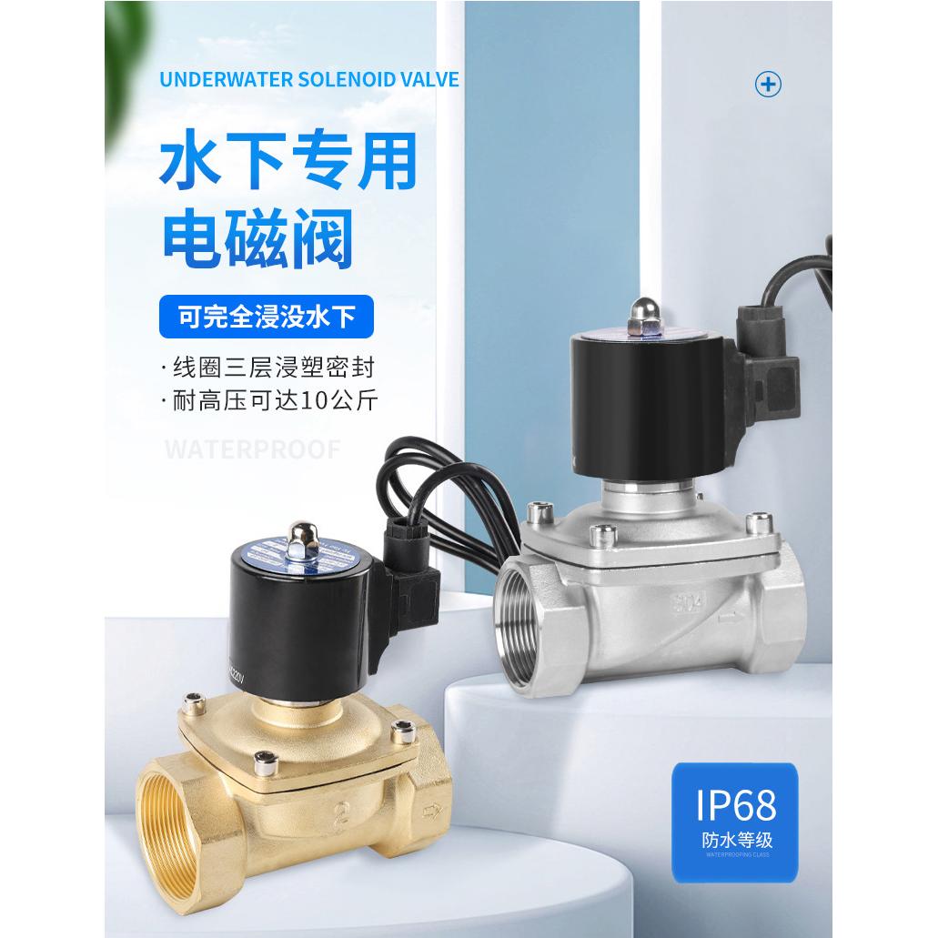 220V水下防水喷泉直动式常闭电子