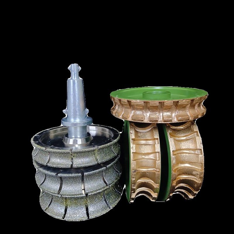 30孔石材磨边轮半圆边全圆边烧结轮花岗石火山石大理石磨边机专用