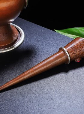 贲巴壶纯铜尼泊尔工艺雕花文巴壶密宗佛前供奉摆件水壶净水瓶大小