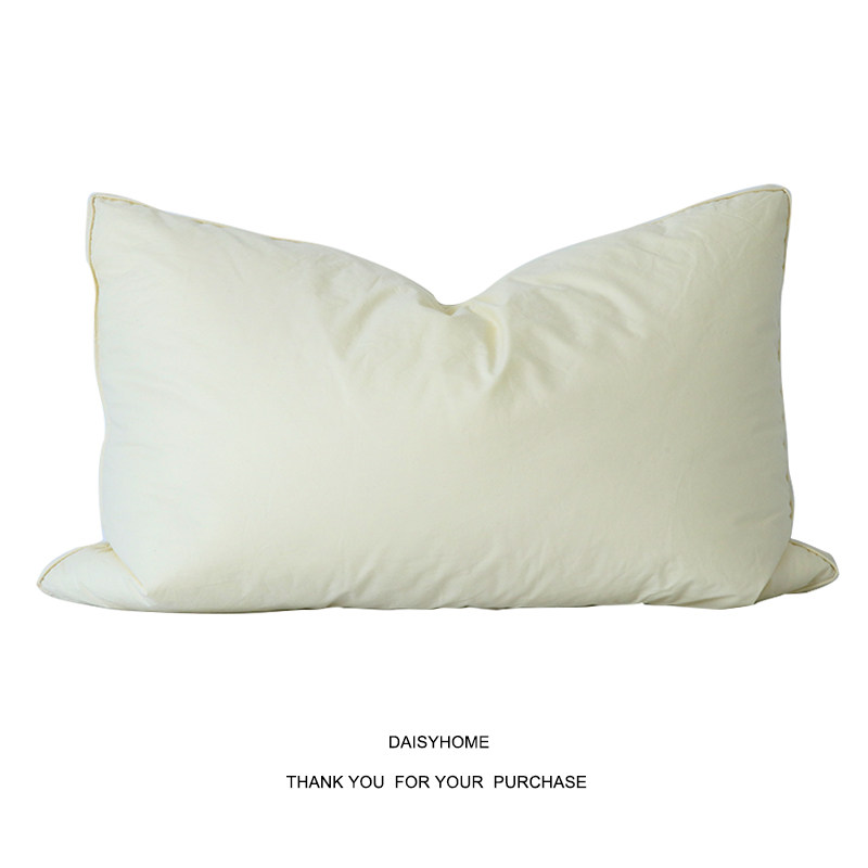 高端超细纤维柔软保健枕芯 蓬松仿羽绒感 立体边设计仿羽绒枕芯