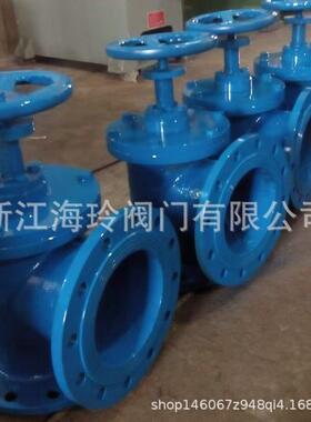 手动排泥阀法兰角式池底排污泥沙阀SD44X-16C厂家