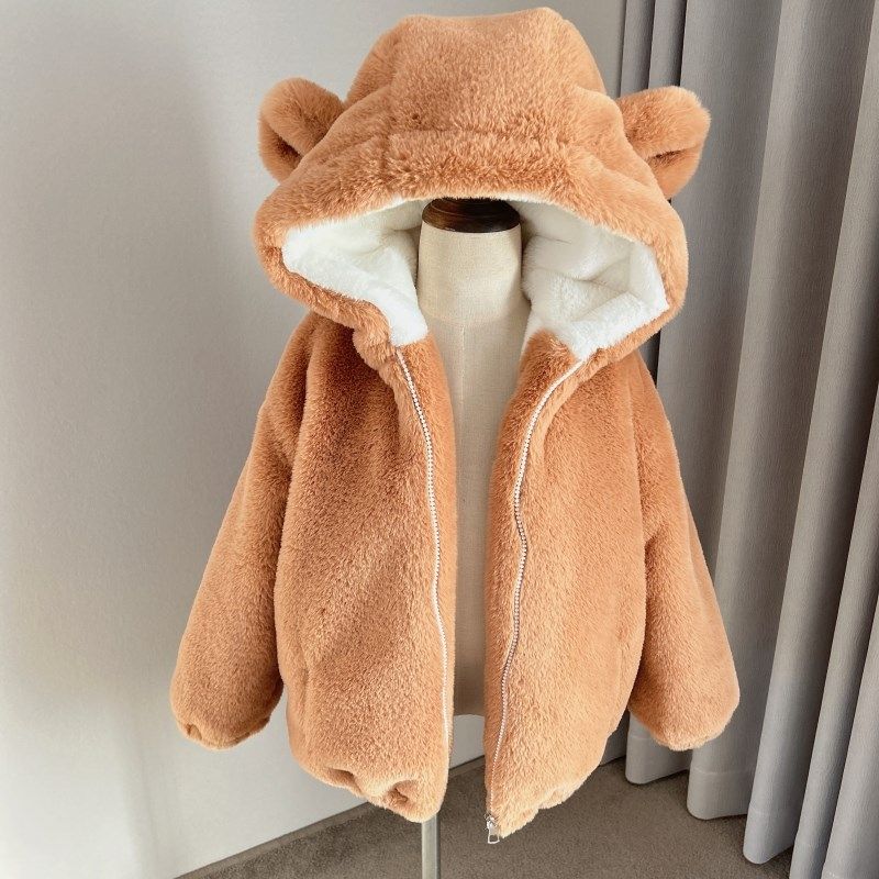 儿童仿皮草外套男女童冬季新款仿兔绒加绒加厚毛毛棉衣宝宝厚棉服,童装/婴儿装/亲子装,皮草/仿皮草,淘宝优惠券,粉丝福利购,淘宝优惠卷