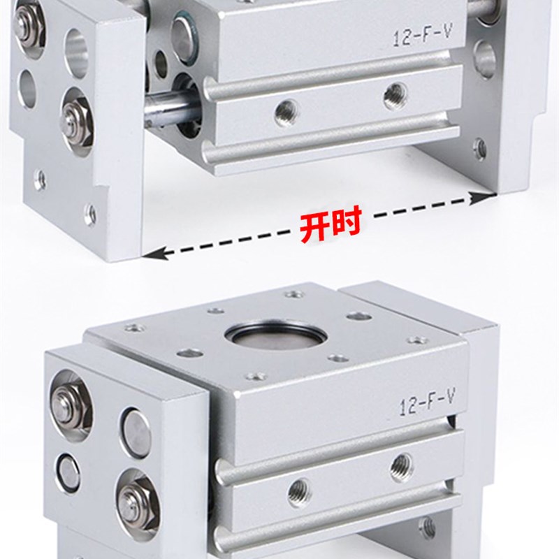 亚德客型夹爪手指气缸HFT1016/20/25/32-20S/30S/40S/60S/80S/100