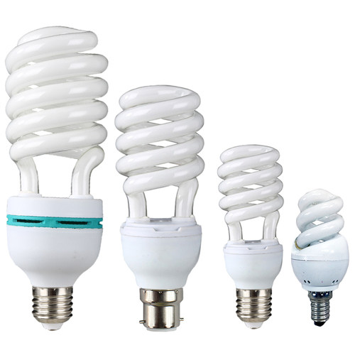 家用节能灯泡E27螺口非led灯B22卡口E14小螺口黄白光挂扣灯螺旋管