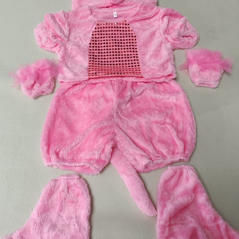 六一儿童动物演出服幼儿园舞蹈快乐小猪吃的饱饱表演服装三只小猪