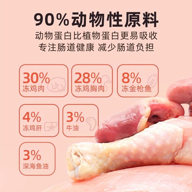 宠希望低温烘焙全价无谷猫粮幼猫粮布偶英短美短专注肠道舒适试吃