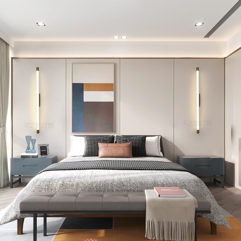 北欧长条圆管镜前灯洗漱间卫生间商场别墅走廊过道展柜设计师壁灯,家装灯饰光源,壁灯,淘宝优惠券,粉丝福利购,淘宝优惠卷