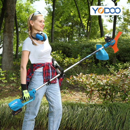 优动电动割草机小型家用除草机充电式果园手持锂电草坪修剪打草机