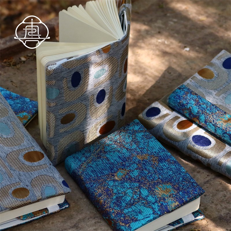 真我 蓝玛瑙 国风手工手账本手帐布书衣A5A6记事本笔记本日记文创