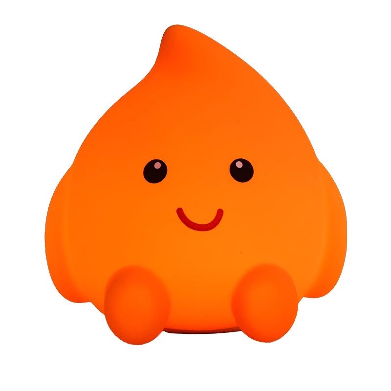 创意小火人夜灯可爱火焰续火花拍拍宿舍床上用卧室氛围睡眠灯网红